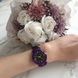 Brand New Purple Metal Watch
